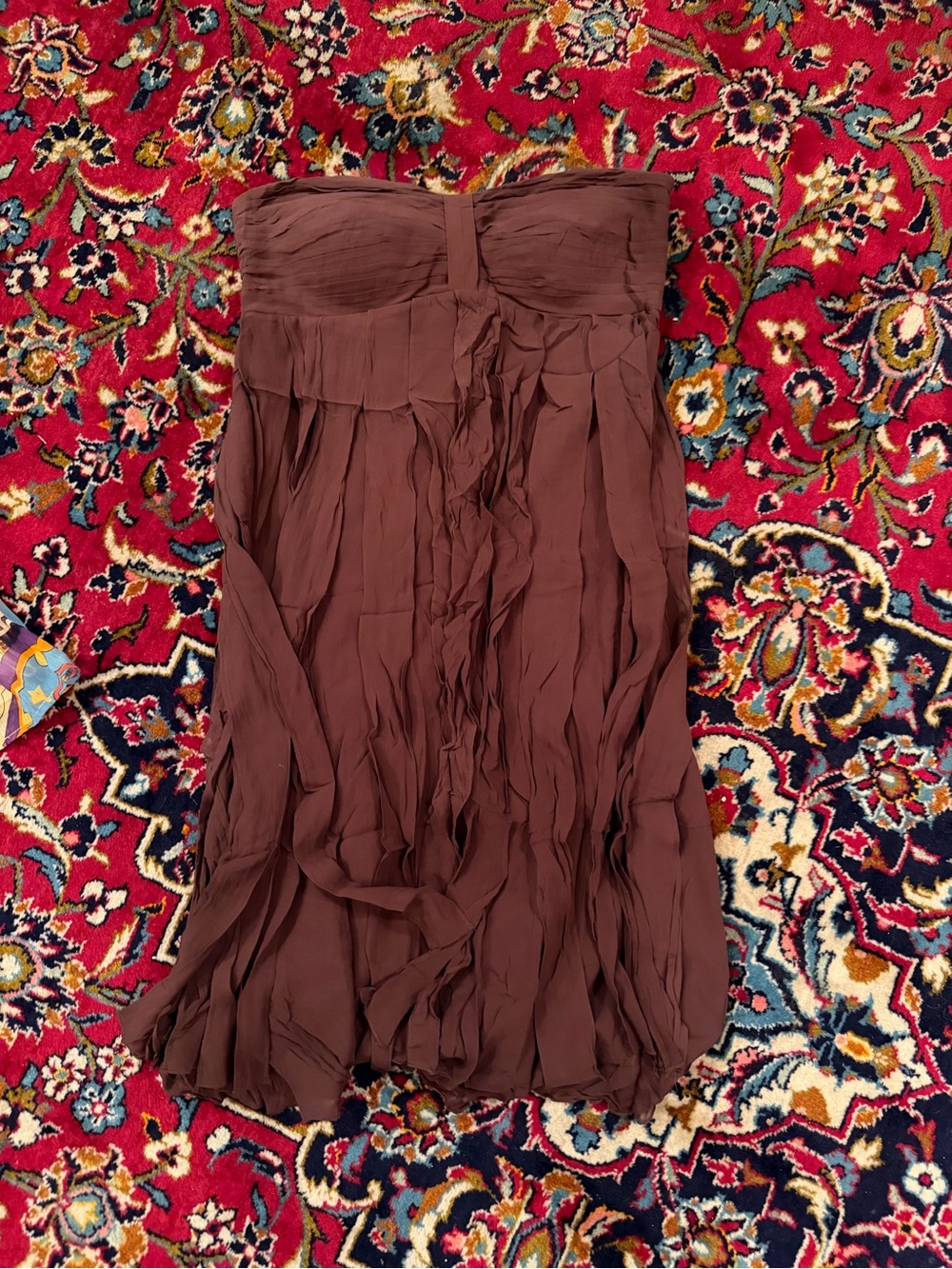 Vintage Sangria Brown flowy Dress